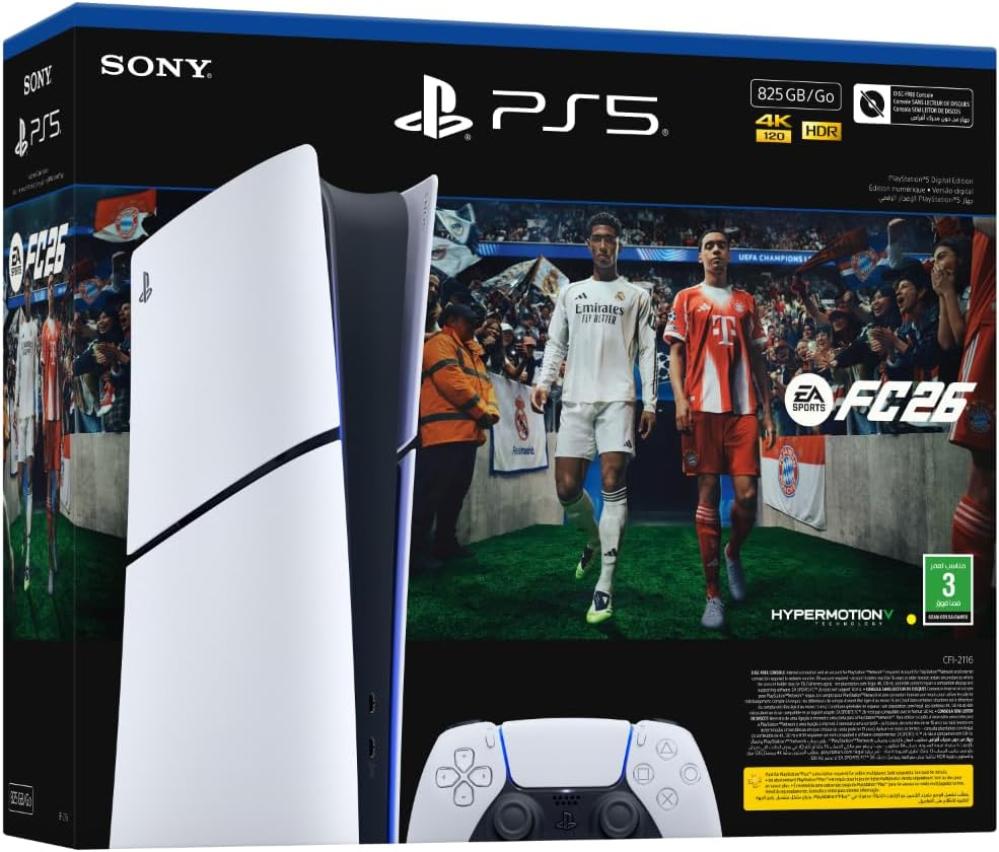 صورة جهاز بلاي ستيشن 5 الإصدار الرقمي 825GB – حزمة EA SPORTS-26 رقم 2