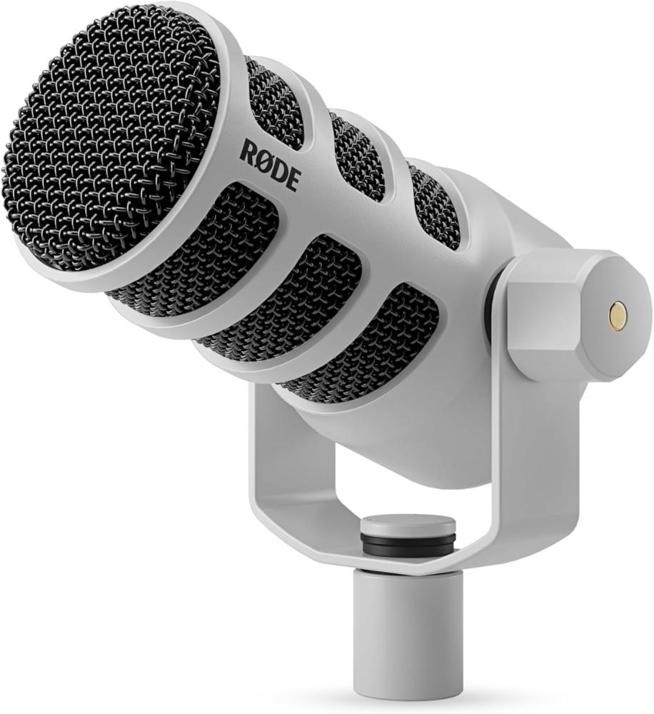 صورة مايك رود بودمايك الديناميكي للبث والبودكاست الأبيض بجودة احترافية | RODE PodMic Dynamic Broadcast Microphone White رقم 2